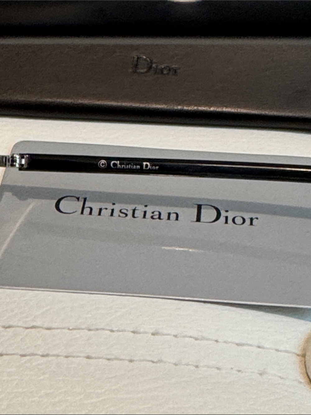 Dior Black and Silver Sunglasses - Picture 2 of 7